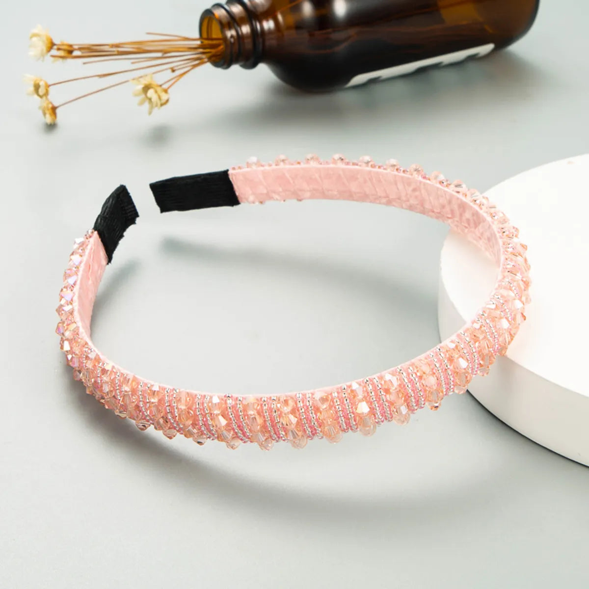 Korean Fashion Thin Edge Crystal Headband Wholesale