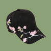 Korean Fashion Wild Embroidery Plum Baseball Cap