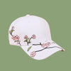 Korean Fashion Wild Embroidery Plum Baseball Cap