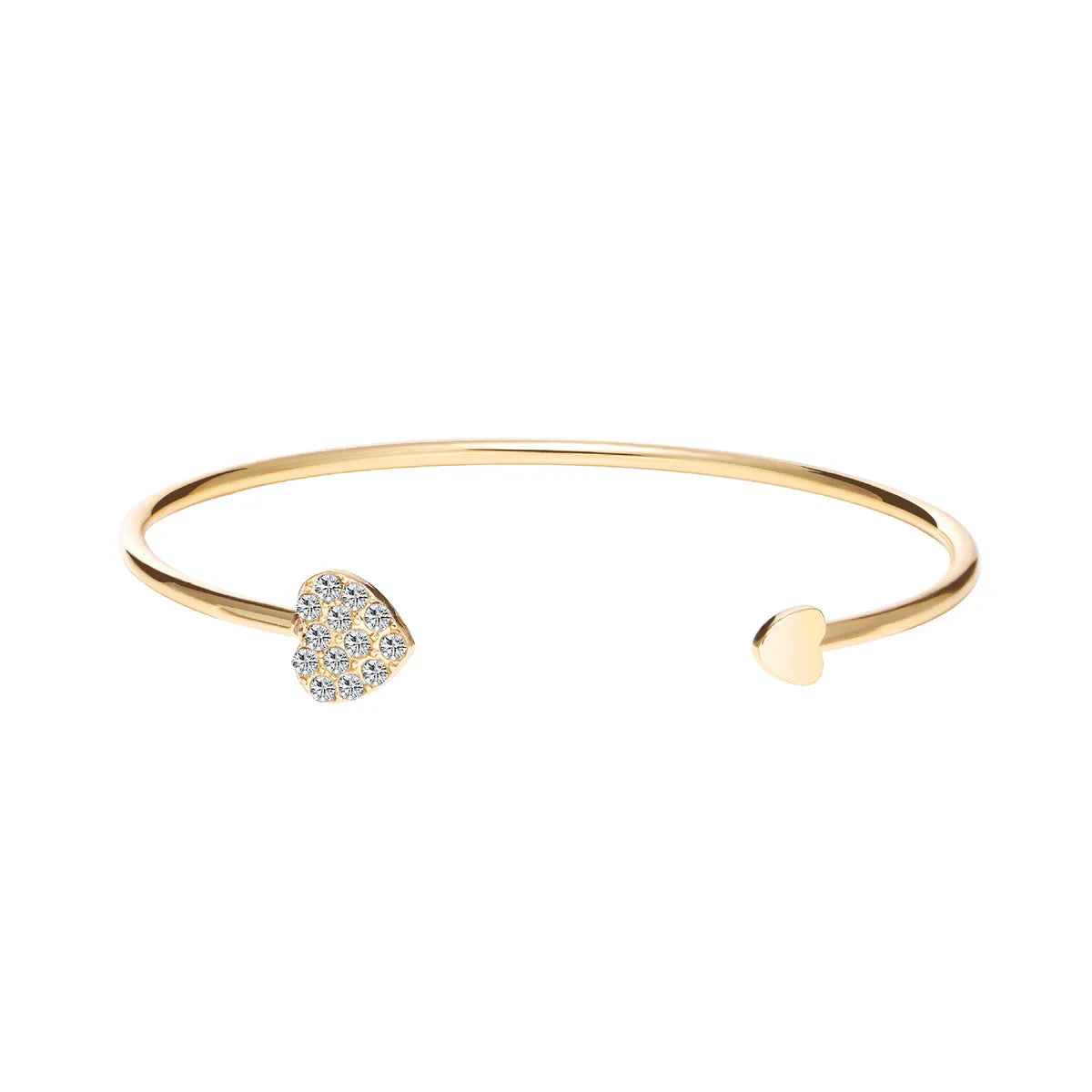 Korean Full Diamond Double Peach Heart Bracelet