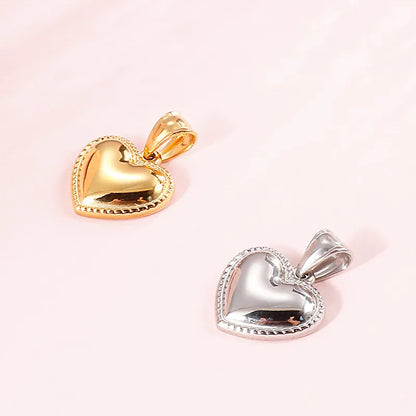 Titanium Steel 18K Gold Plated Heart