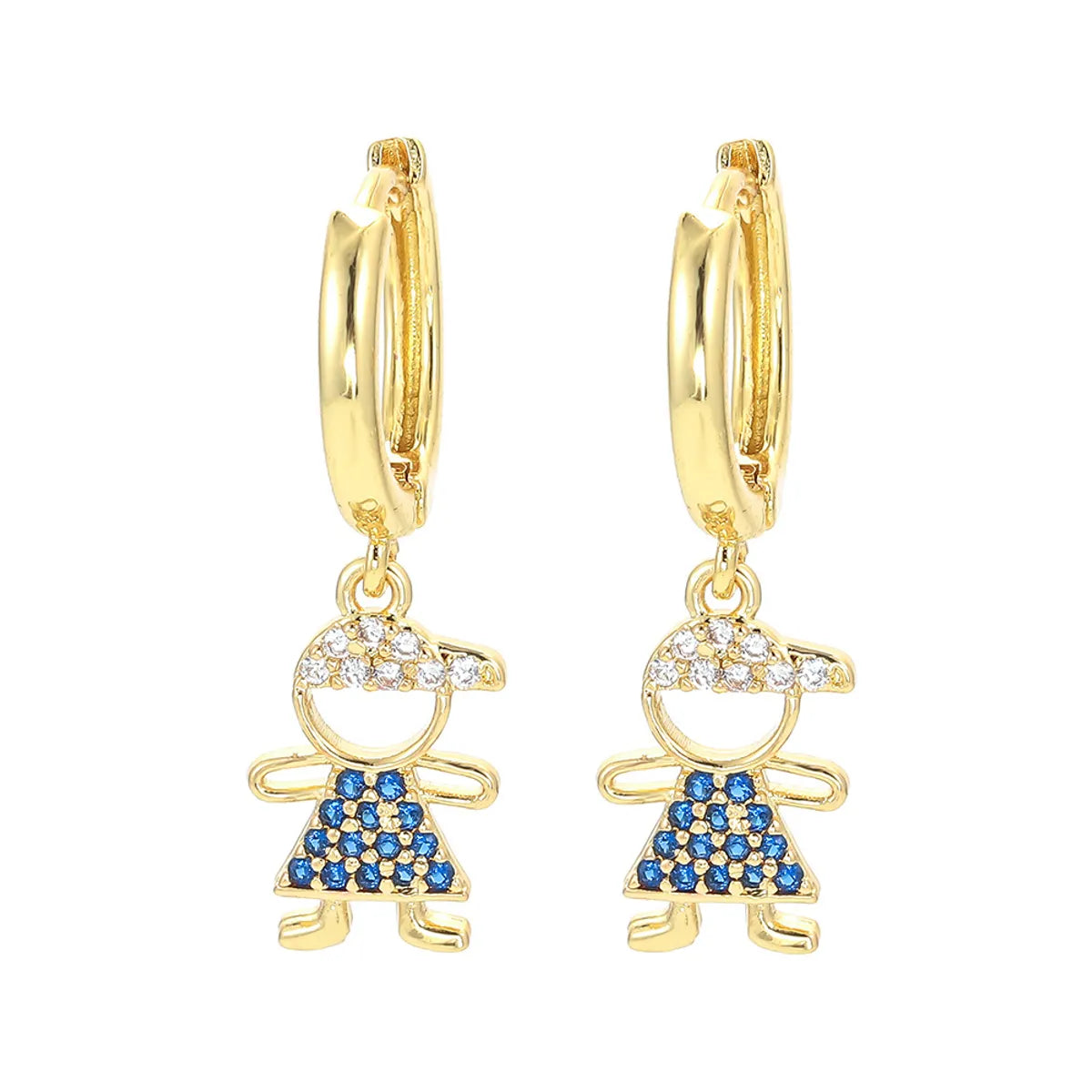 Korean Dongdaemun Earrings Women'S Micro Inlaid Colorful Crystals Boys And Girls Earrings European And American Ornament Earring Accessories Wholesale