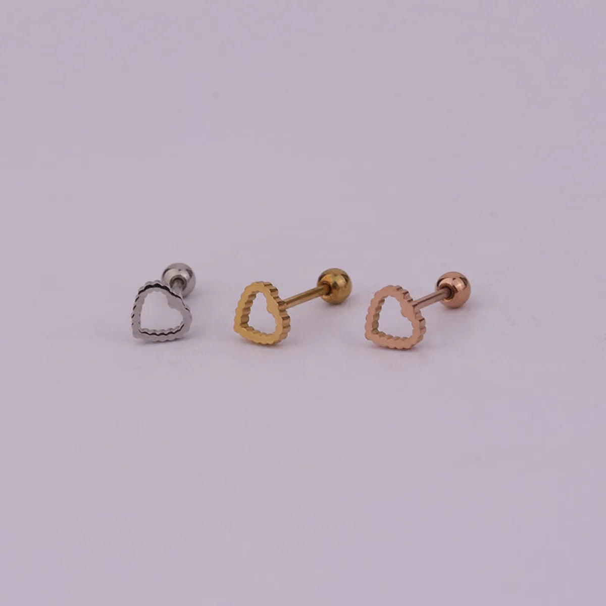 Lady Geometric Plating Stainless Steel Ear Studs