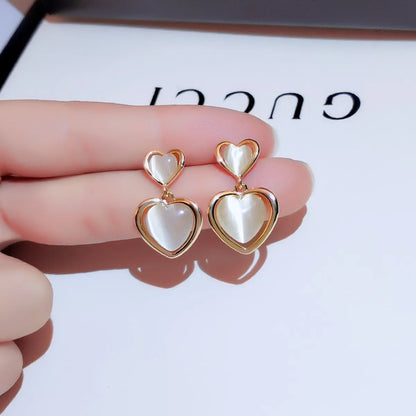 Geometric Alloy Artificial Gemstones Earrings