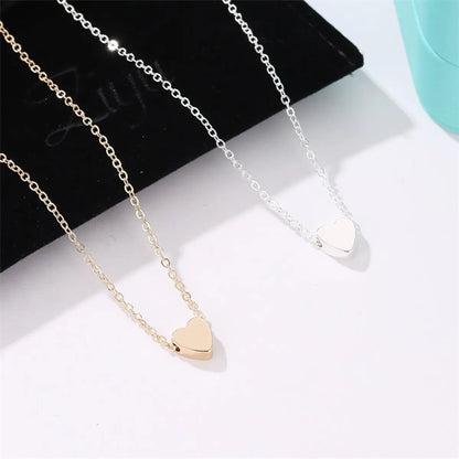 Korean Peach Heart-shaped Pendant Necklace Wholesale