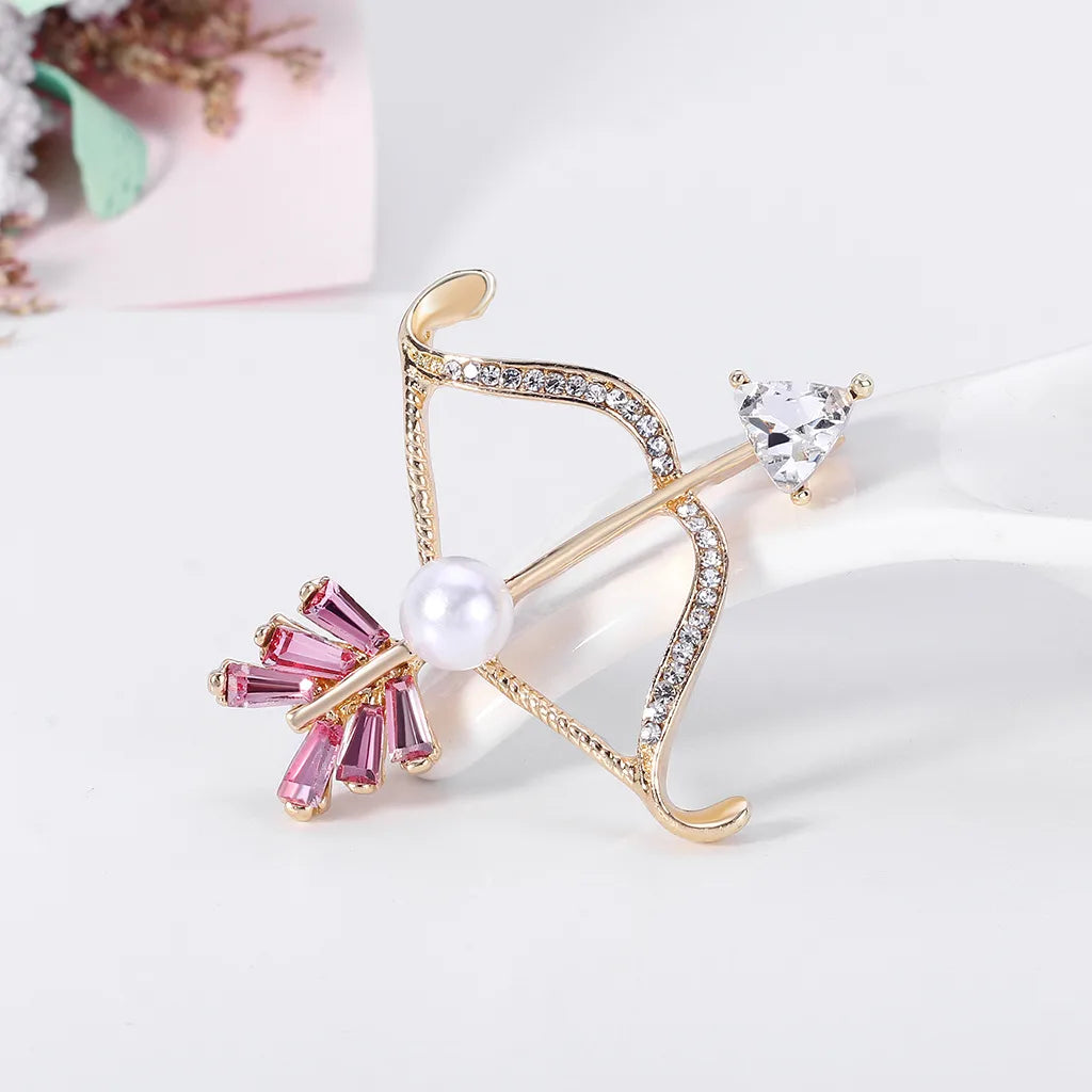 Korean Pearl Alloy Rhinestone Brooch Wholesale