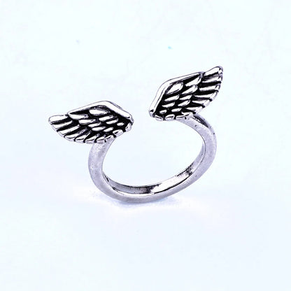 Korean Retro Wings Opening Adjustable Ring