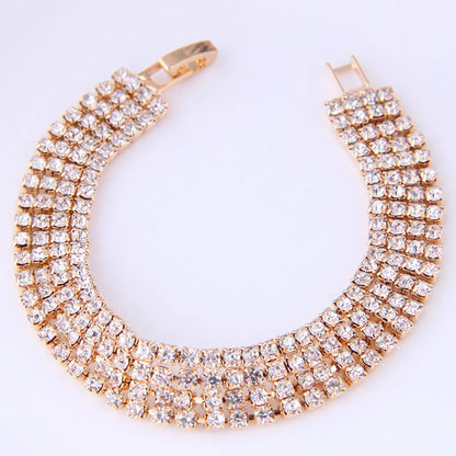 Korean Rhinestone Alloy Bracelet Wholesale