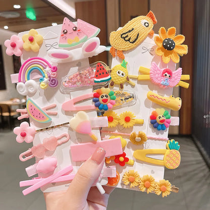 Korean Style Cartoon Flower Children'S Hair Clip