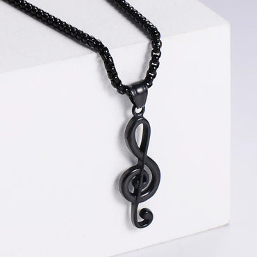 Aml Simple Japanese And Korean Style Electroplating Music Symbol Symbol Men And Women Musical Note Ornament Gift