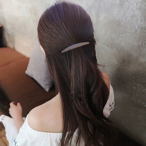 Korean-Style Fine Half-Hair Simple Hair Clip Clip Head Clip Spring Clip Horizontal Clip Ponytail Clip Bangs Clip