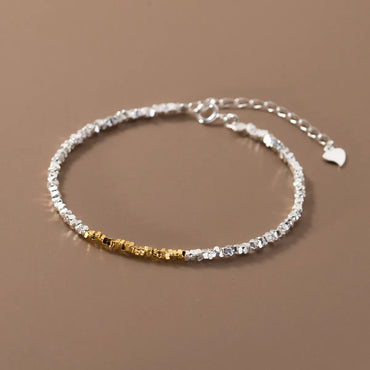 Korean Style Geometric Sterling Silver Bracelets Necklace