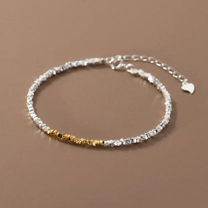 Korean Style Geometric Sterling Silver Bracelets Necklace