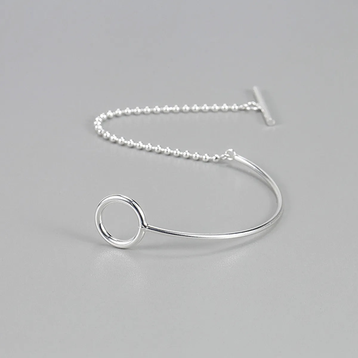 Korean Style Geometric Sterling Silver Bracelets