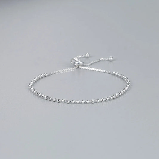 Korean Style Geometric Sterling Silver Plating Bracelets