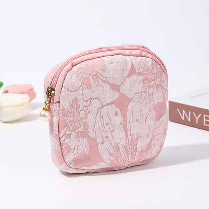 Korean Style High-Looking Sanitary Napkin Storage Bag Portable Canvas Cosmetic Bag Girls' Large Capacity Monthly Bag Wholesale