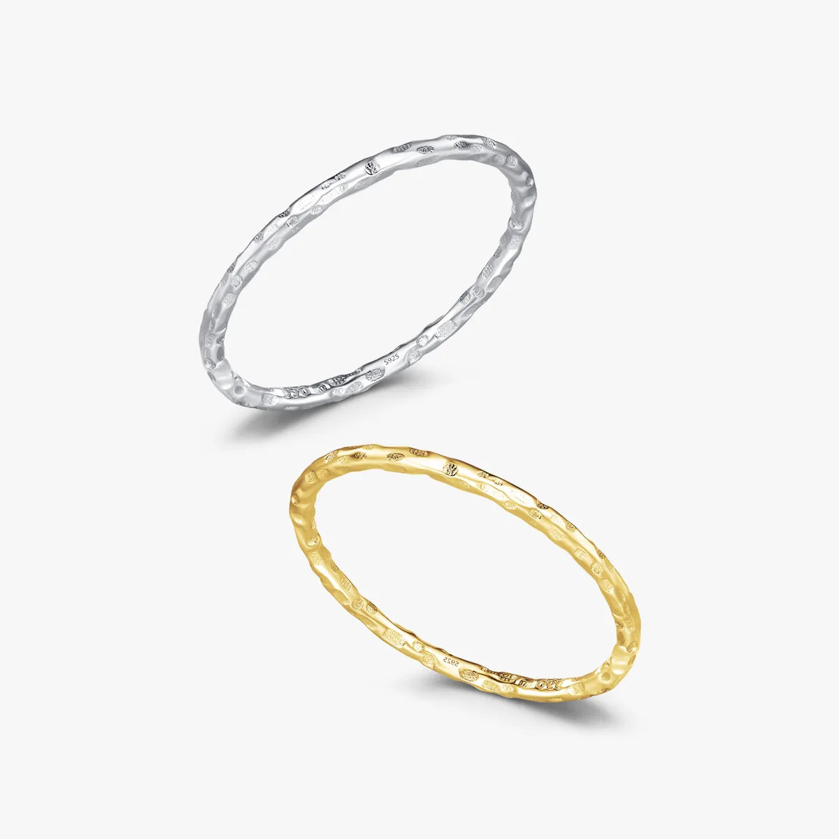 Ig Style Original Design Simple Style Solid Color Sterling Silver 18k Gold Plated Rhodium Plated Rings In Bulk