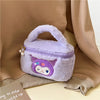 Korean Style  Cosmetics Storage Bag  Soft Cute  Small Square Bag Plush Yugui Dog Gift Wash Bag