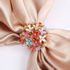 Korean Style Number Flower Butterfly Imitation Pearl Alloy Crystal Enamel Inlay Artificial Gemstones Women'S Brooches