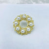 Korean Style Number Flower Butterfly Imitation Pearl Alloy Crystal Enamel Inlay Artificial Gemstones Women'S Brooches