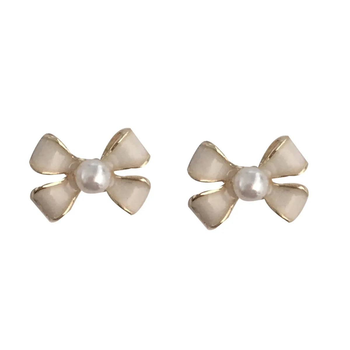 Korean Style Pearl Bow Stud Earrings Fashion Earrings