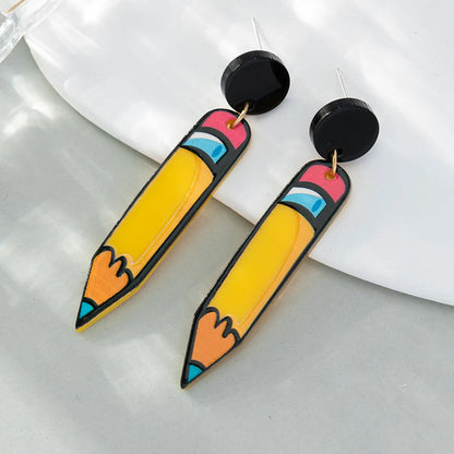 Korean Style Pencil Arylic Women'S Drop Earrings