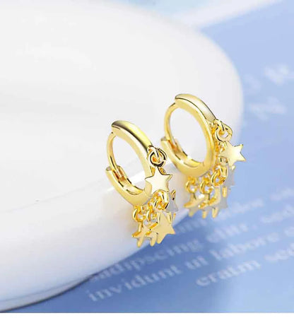 Korean Style Personality Star Earrings Simple Earrings Jewelry