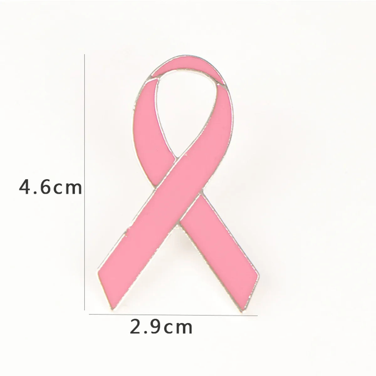 Korean Style Pink Ribbon Alloy Plating Women'S Brooches