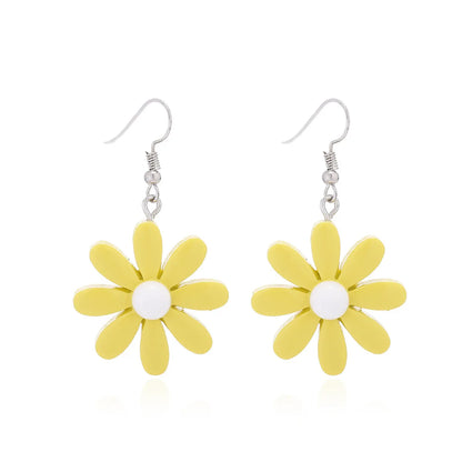 Korean Style Resin Daisy Earrings Wholesale