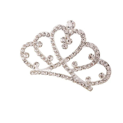 Korean Style Rhinestone Children'S Crown Comb Hair Accessories Girls' Performance Dance Performance Girls' Birthday Gift Wholesale