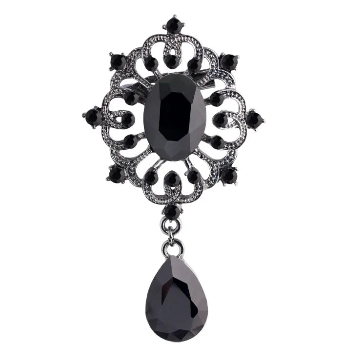 Korean Version Alloy Plating Brooch (Ae135-H Real Black)  Nhdr1684-Ae135-H Real Black