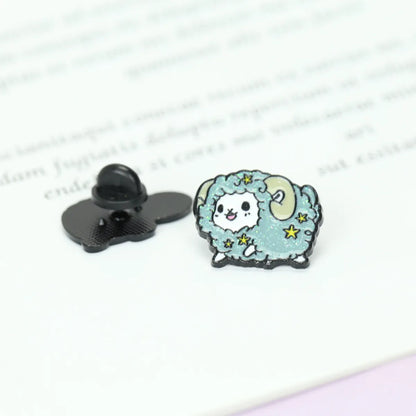 Korean Version Cartoon Funny Alpaca Turtle Lamb Dripping Oil Brooch