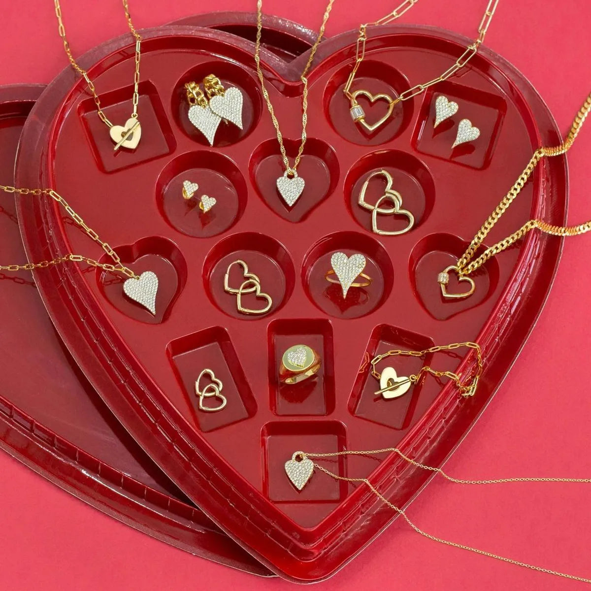 Korean Style Heart Brass In Bulk