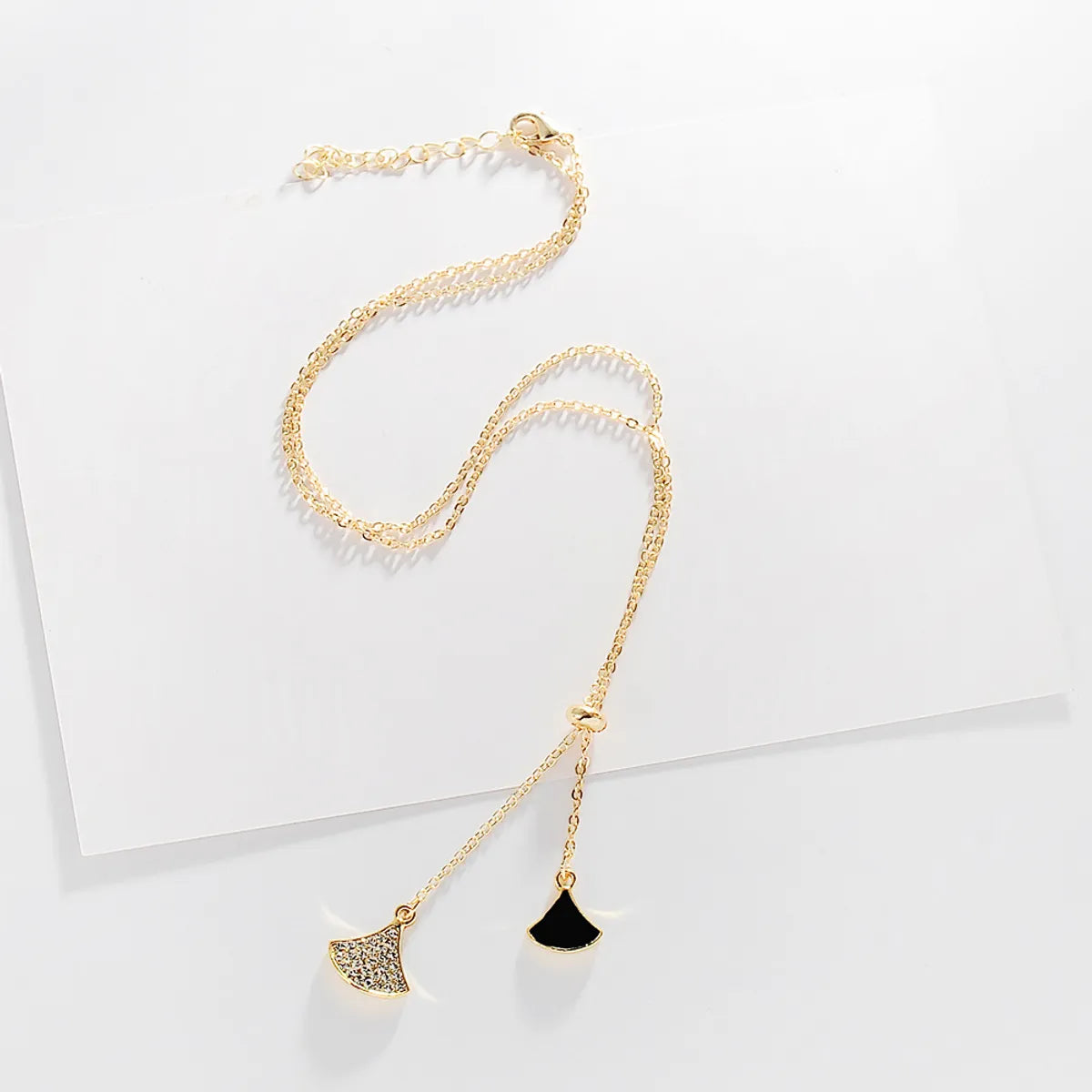 Korean Version Of The Small Skirt Sweet Wild Fan-Shaped Clavicle Chain  Pendant Women'S Necklace