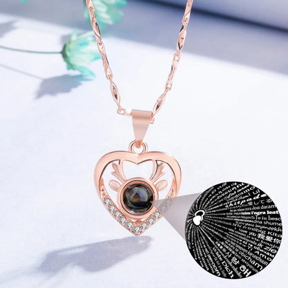 Korean Version Pendant  Necklace Valentine'S Day Gift