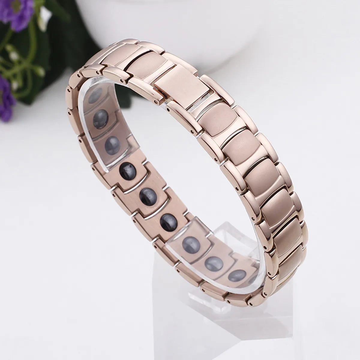 Korean Version Stainless Steel 18k Rose Gold Plated Bracelet Wholesale