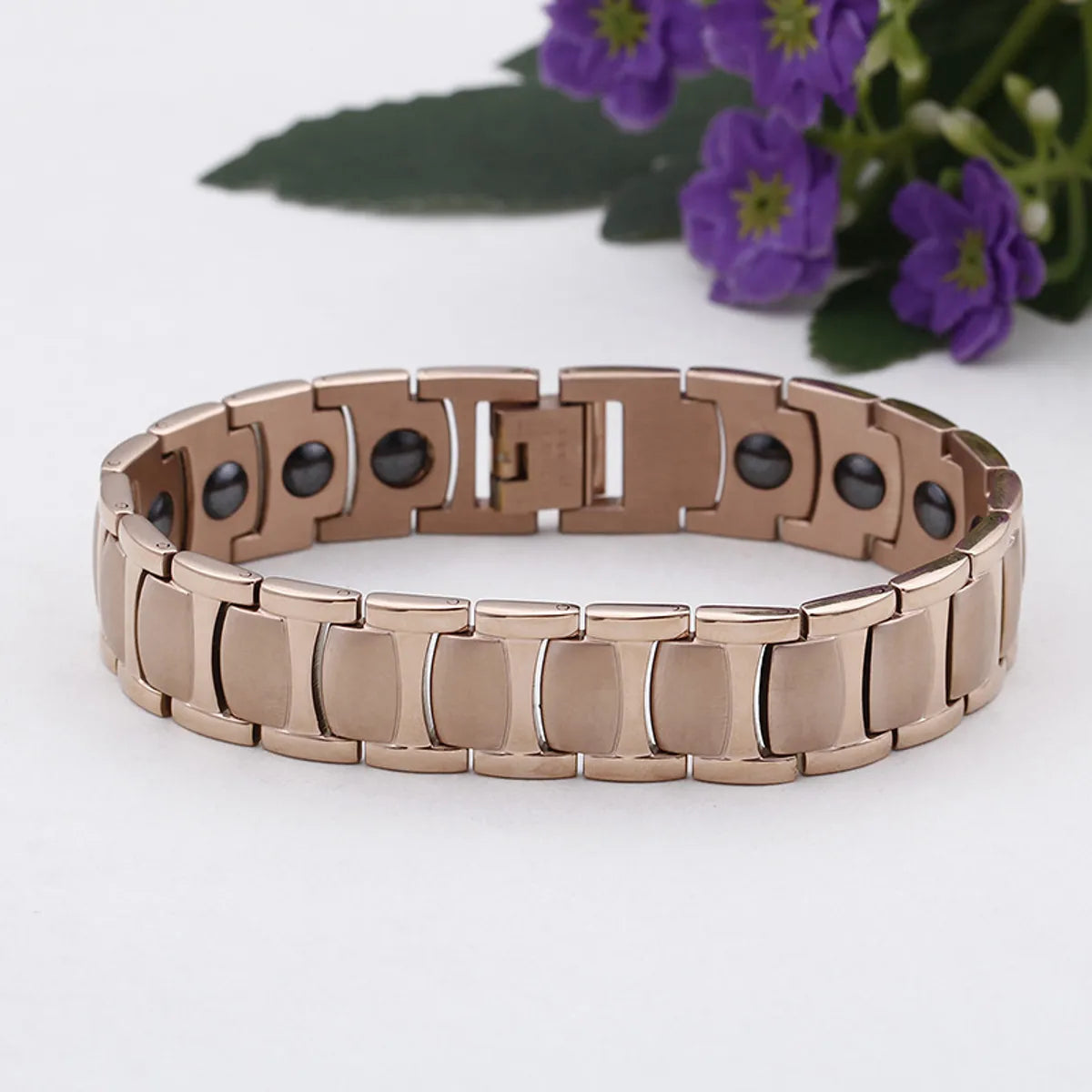 Korean Version Stainless Steel 18k Rose Gold Plated Bracelet Wholesale