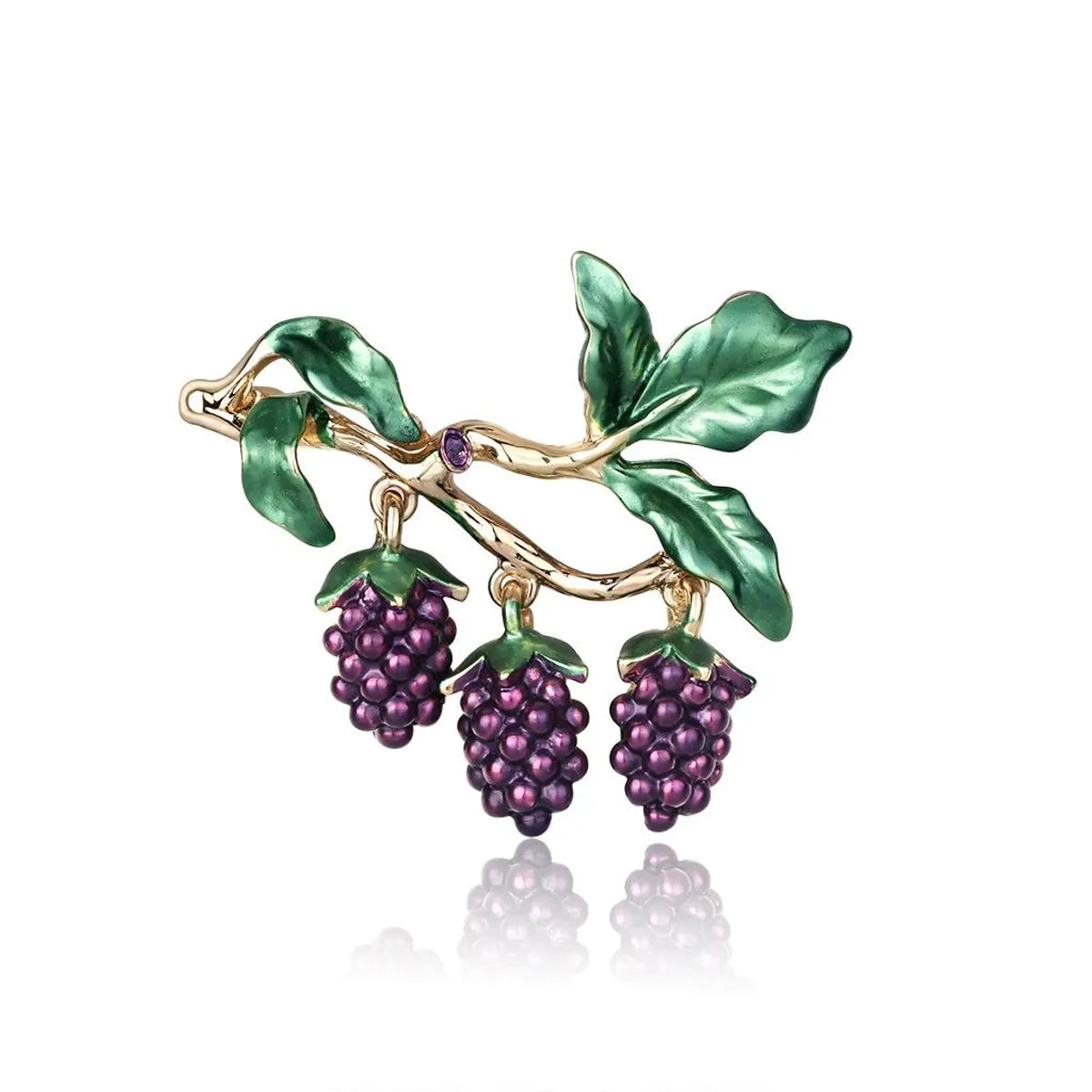 Korean Wild Fruit Jewelry Fashion Dripping Grape Brooch New Women&#39;S Brooch Pin