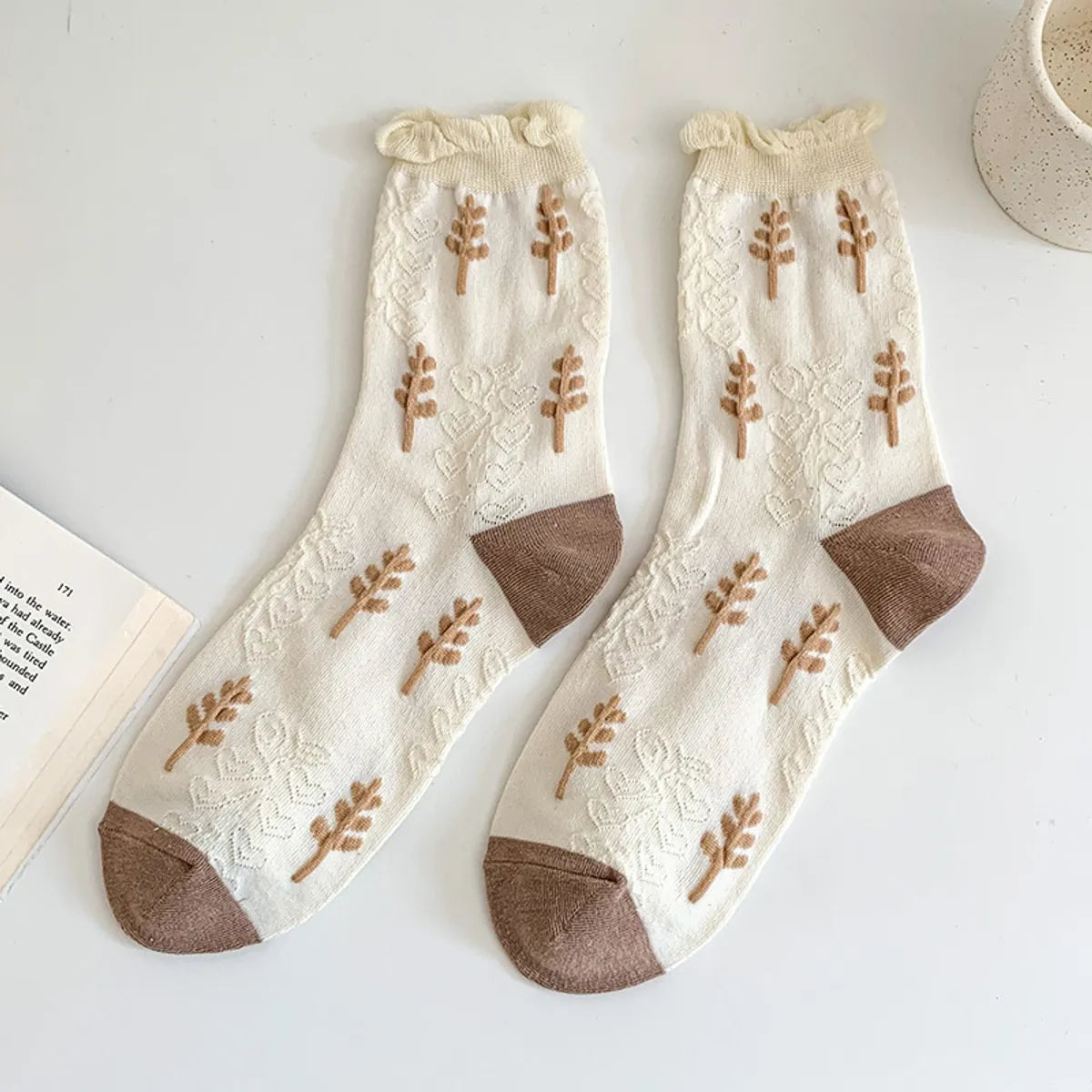 Lace Jk Socks Women'S Tube Socks Spring And Autumn Cute Retro Lolita Socks