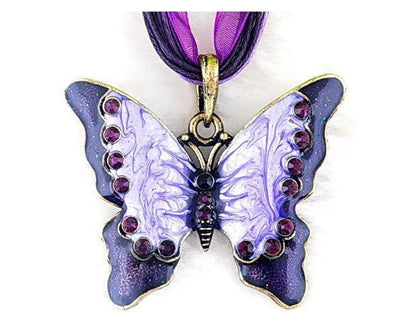 Lady Butterfly Alloy Women's Pendant Necklace