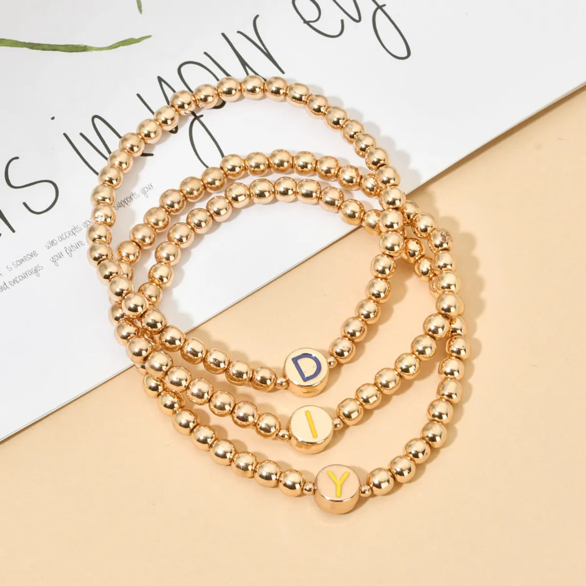 Lady Classic Style Letter Alloy Wholesale Bracelets