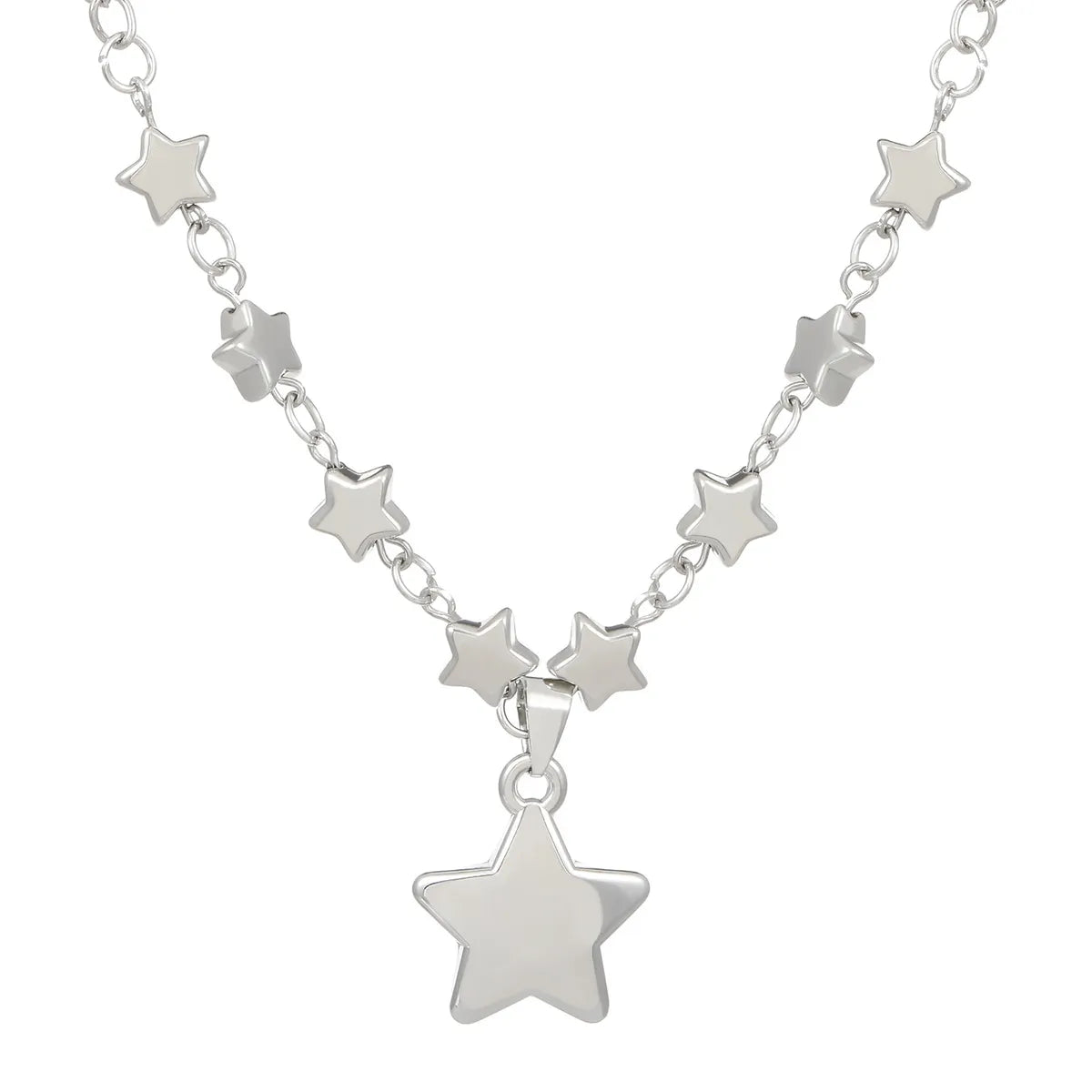 Lady Classic Style Star Alloy Plating Women'S Pendant Necklace