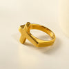 Lady Cross Titanium Steel Plating Rings