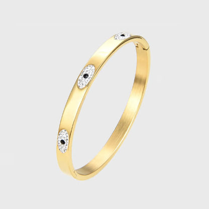 Lady Eye Stainless Steel Zircon Bangle In Bulk