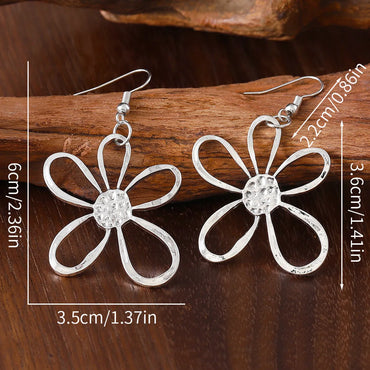 Lady Floral Alloy Plating Women'S Jewelry Set