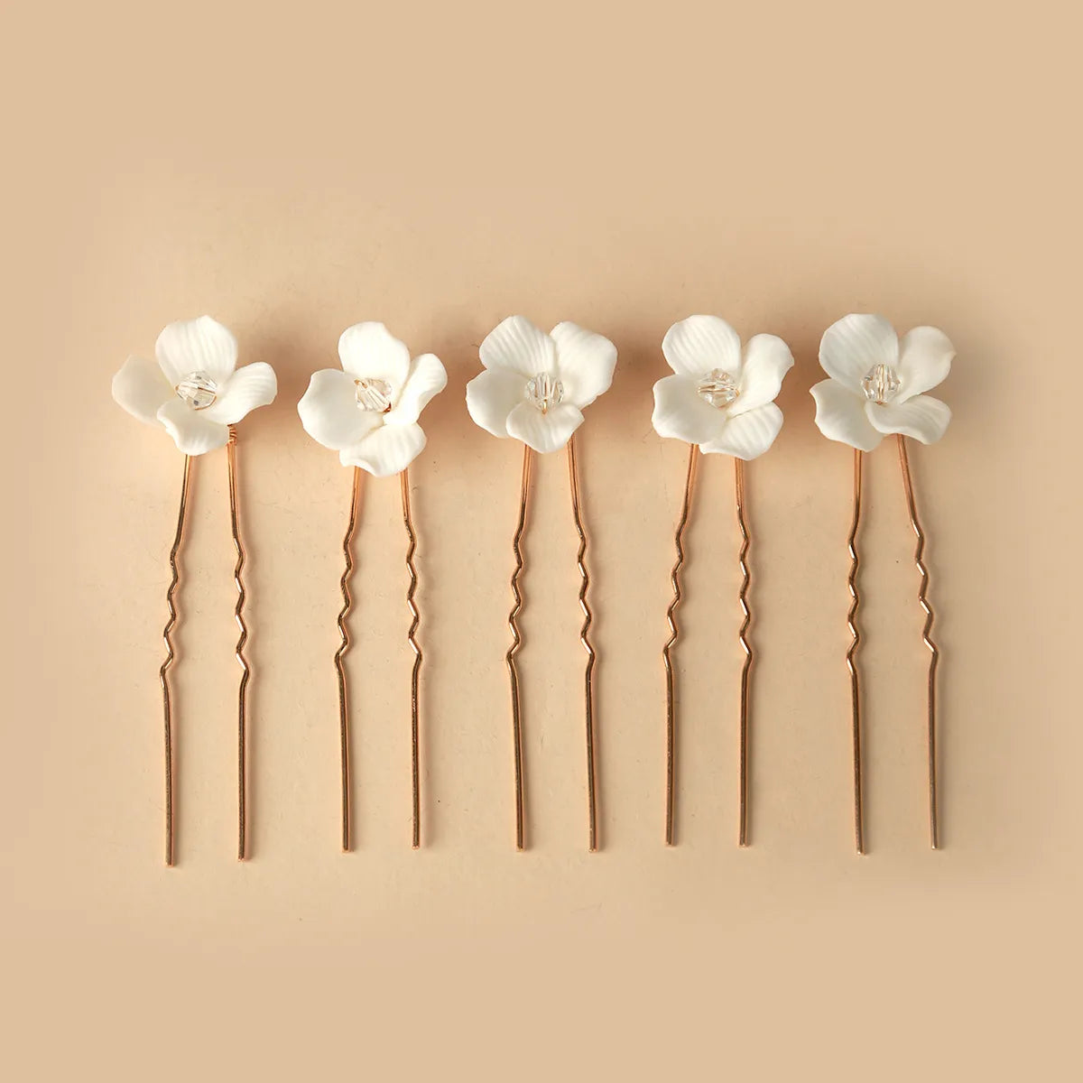 Lady Flower Alloy Handmade Hairpin