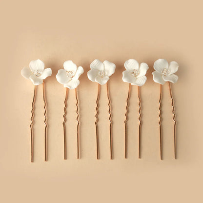 Lady Flower Alloy Handmade Hairpin