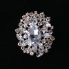 Lady Flower Alloy Inlay Glass Women'S Brooches