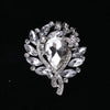 Lady Flower Alloy Inlay Glass Women'S Brooches