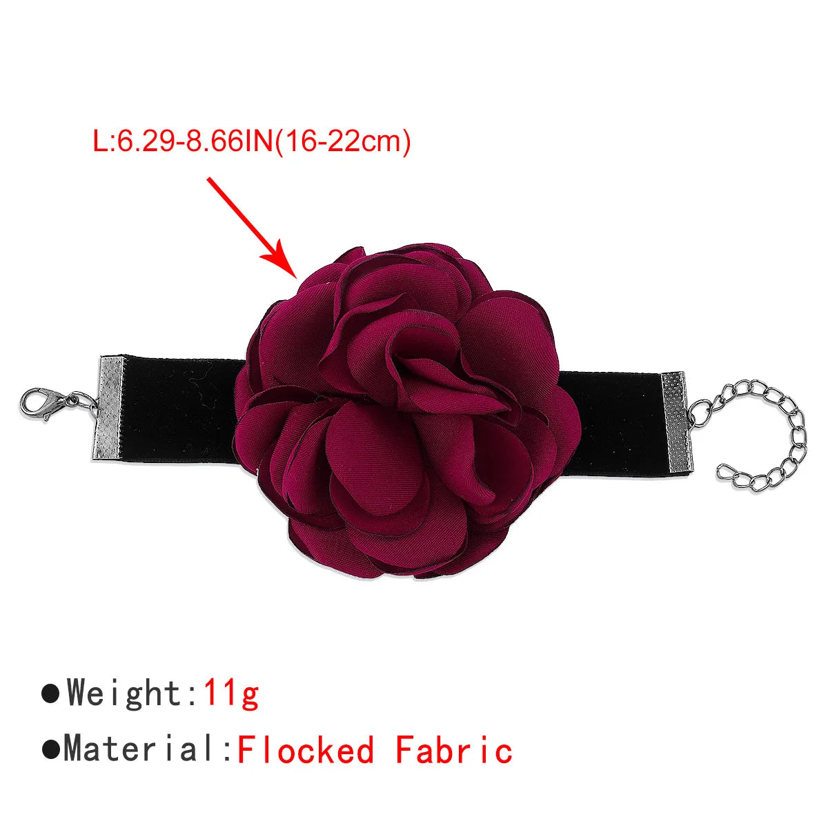 Lady Flower Petal Cloth Flannel Women'S Wristband